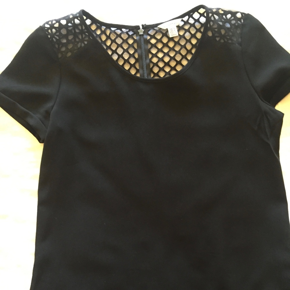 Calvin Klein | Black Top with Mesh Backing